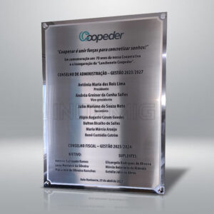 PLACAS DE INAUGURAÇÃO
